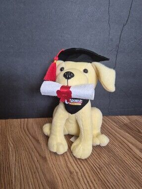 Raising Cane's Special Edition Graduation Plush Puppy  In very good condition.